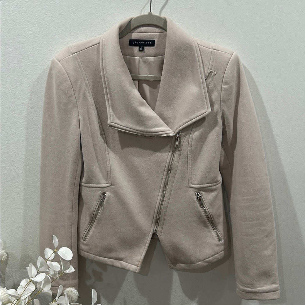 Gibsonlook Stretch Knit Moto Jacket SZ Small